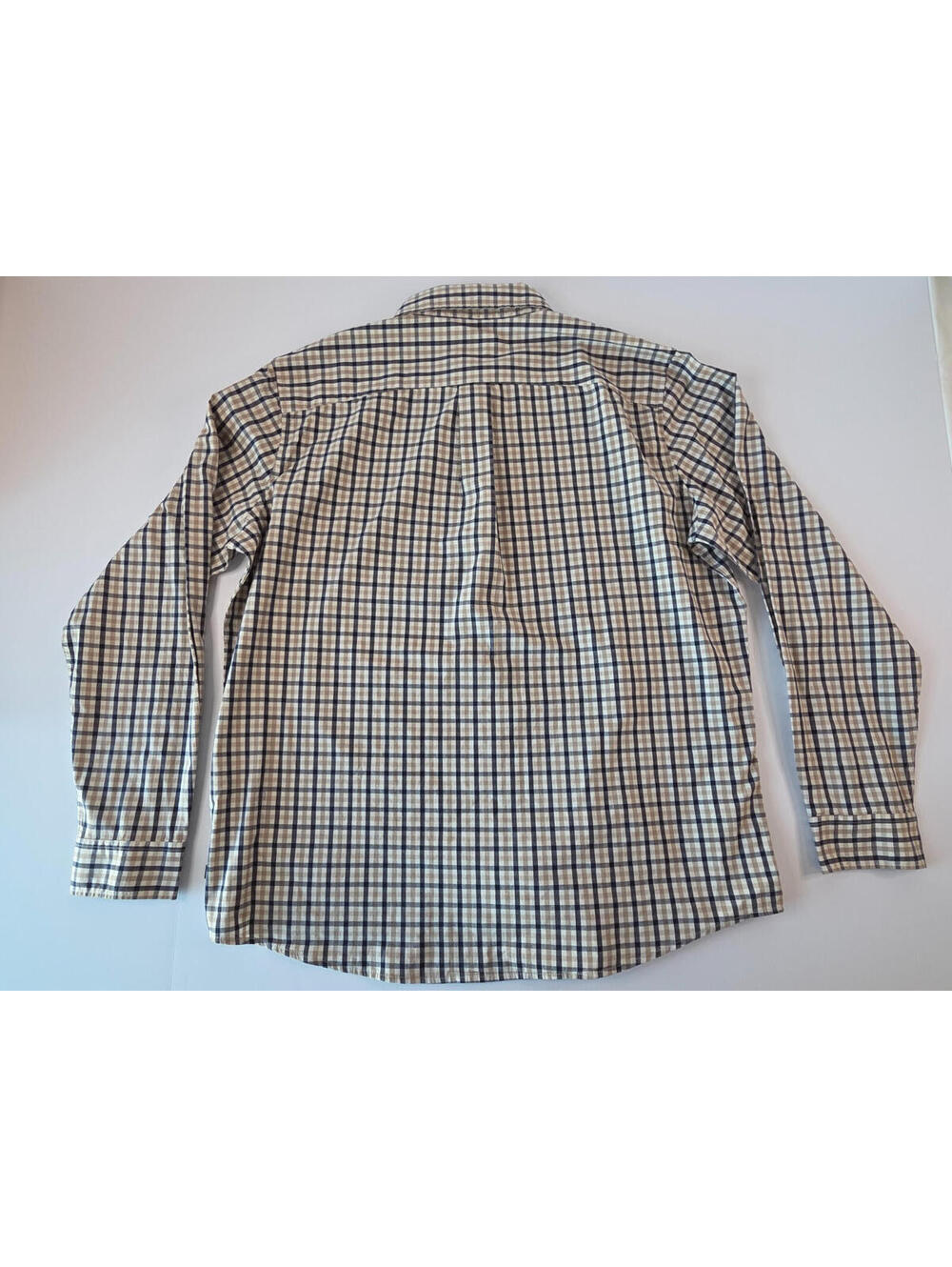 NEW With Tags-GAP Woven Tan Plaid Long Sleeve Button Down-Men's XL-MSRP $59.95 - Picture 3 of 7